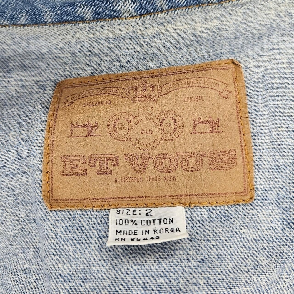 Patchwork Denim Jacket - image 8